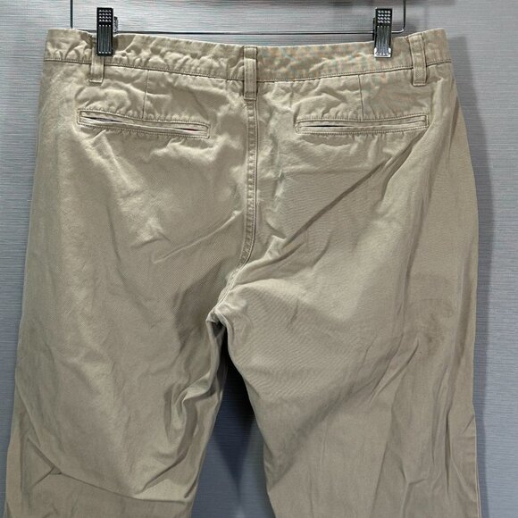 Bonobos Pants Mens 32 Straight Fit Washed Chino Beige Cotton Straight Leg Pocket - Picture 7 of 11